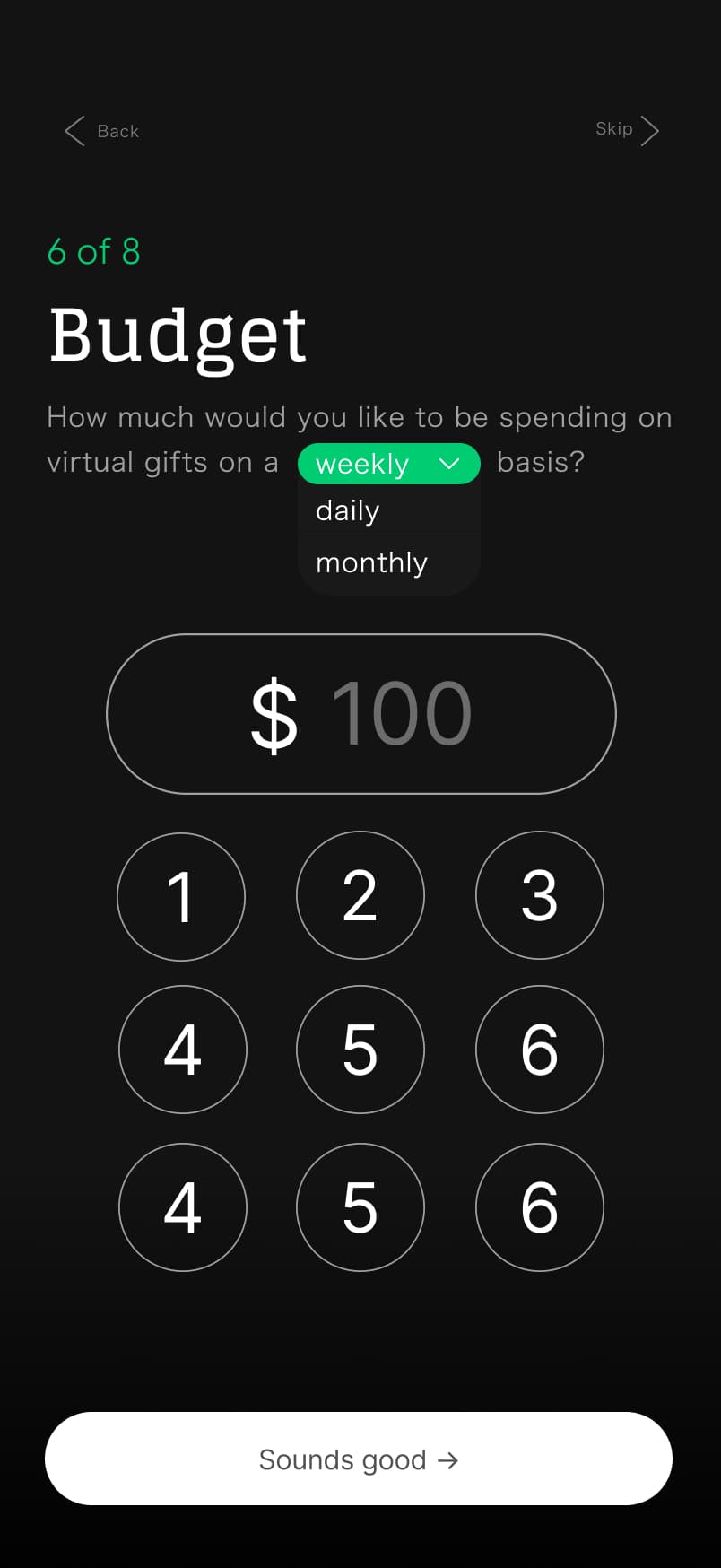 Onboarding screen 8