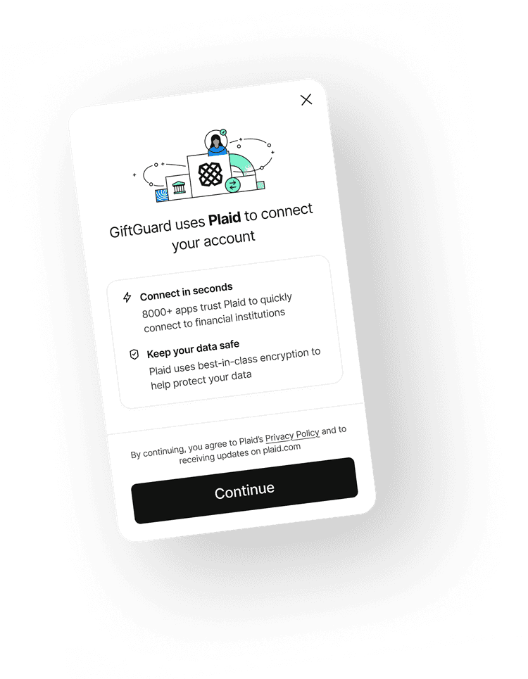 Plaid bank connection example